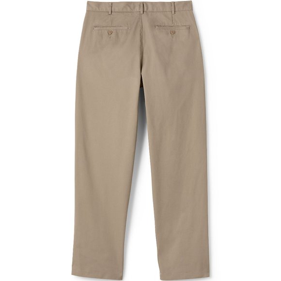 NWT LANDS' END MEN'S BLEND PLAIN FRONT CHINO PANTS KHAKI 36 - Picture 4 of 7